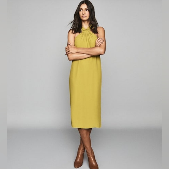 NEW- Reiss Hilda Halter Bodycon Dress. Size4 - Picture 1 of 9